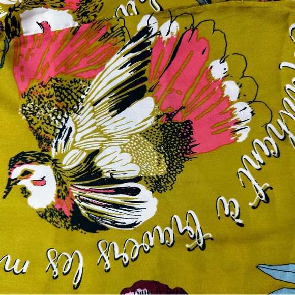 Free People Magnifique Marigold Long Sleeve Oversized Button Down EUC Size M - Picture 5 of 15